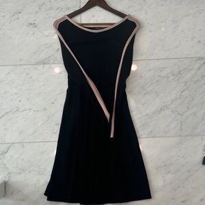 RW&CO. Black Dress with Pink Trim